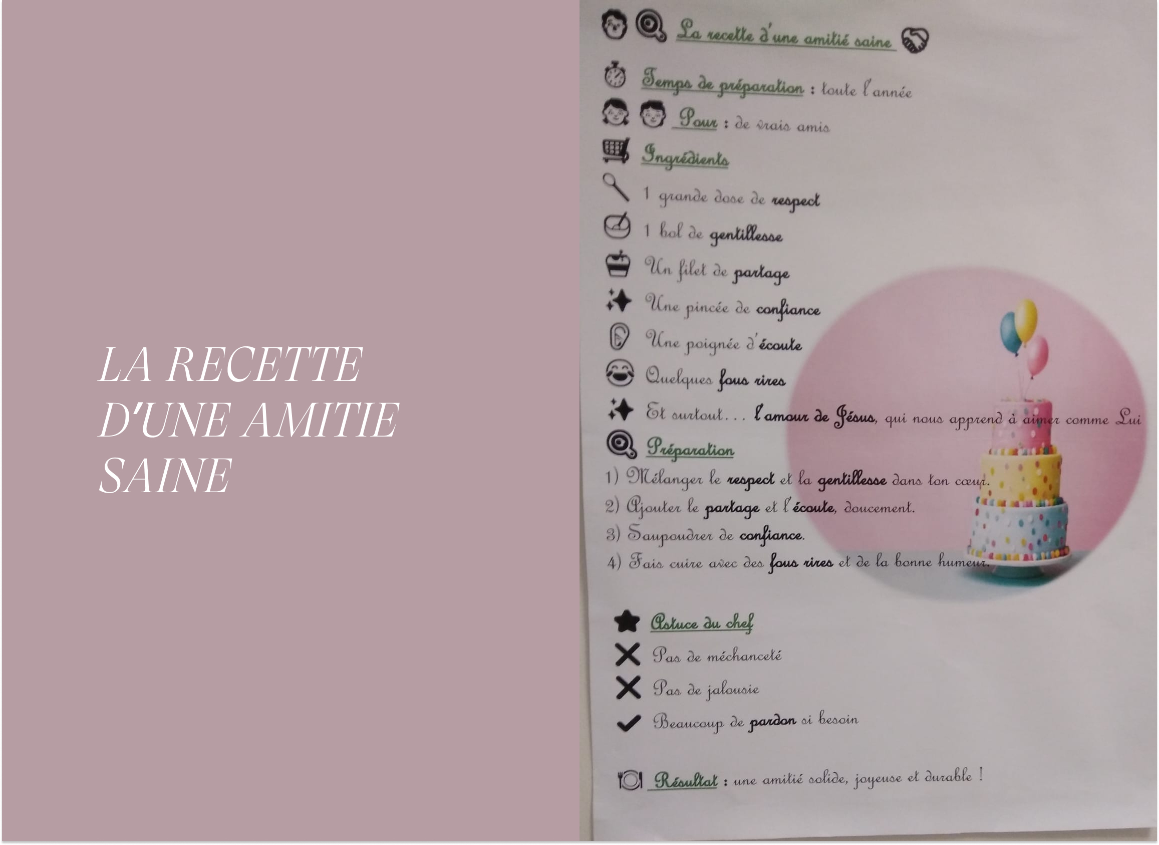 Recette de l'amitié bienveillante - photo 2